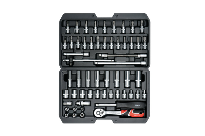 Zestaw narzędziowy YATO YT-14501 1/4" 56el.