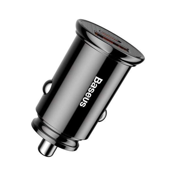 Ładowarka samochodowa BASEUS Circular Plastic USB-A, USB-C 30W
