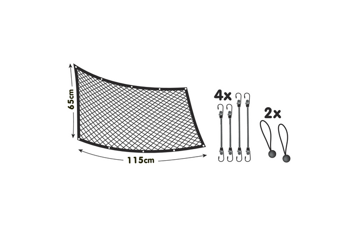 Przegroda dla psa LAMPA PET-2 siatkowa bariera mocowana do przednich foteli 115x65cm