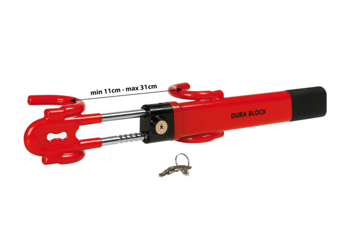 Blokada kierownicy LAMPA Dura Block zabezpieczenie antykradzieżowe do samochodu