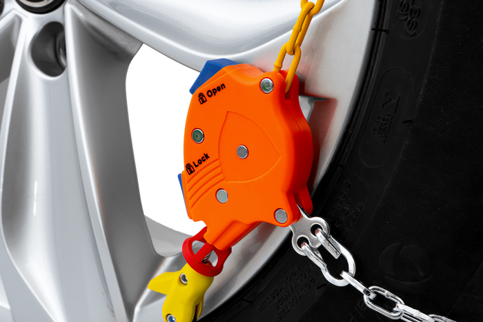 Łańcuchy śniegowe Inter Pack KNS 100 - 9mm z urządzeniem samonapinającym