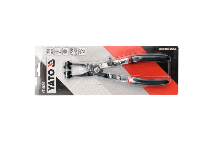 Szczypce proste do opasek rozprężnych YATO YT-0650