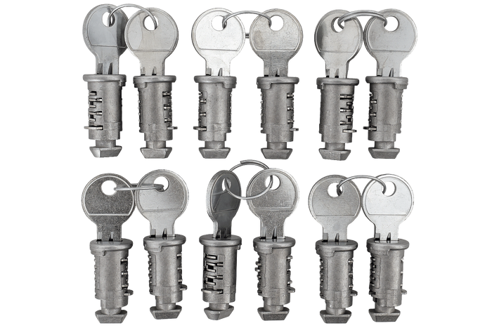 Zestaw uniwersalnych zamków i kluczy (12 szt.)