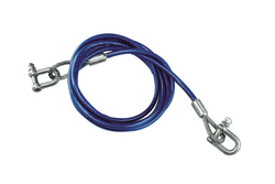 Linka holownicza z szeklami LAMPA lina stalowa 3,5m/8mm/5t niebieska