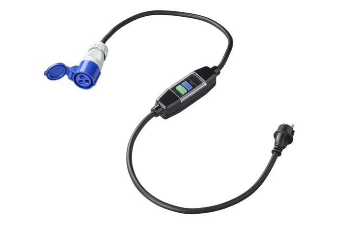 Przewód przejściówka Schuko /CEE ProPlus 373589V01DE wyłącznik różnicowoprądowy 150cm