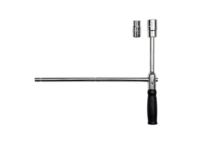 Składany klucz do kół samochodowych w etui YATO YT-08035 nasadki 17-23mm