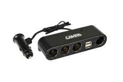 Rozgałęziacz gniazda zapalniczki LAMPA Multi-Socket 4x 12/24V + 2x USB
