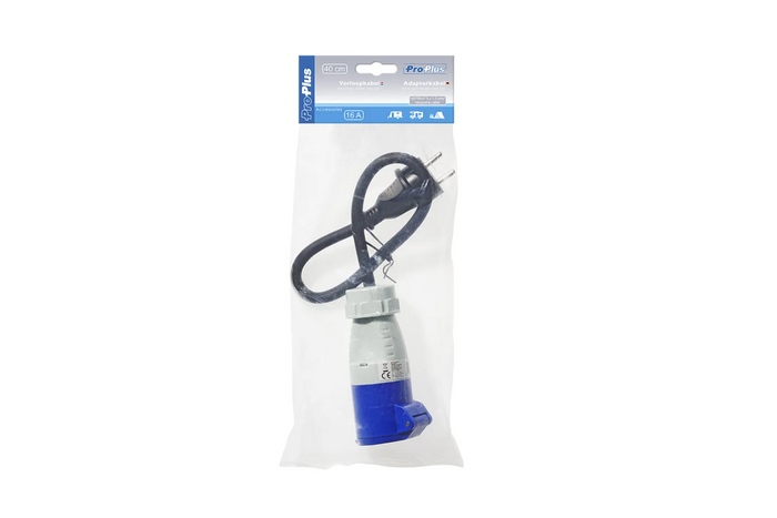 Adapter z wtyczką Schuko i gniazdem CEE 16A 230V ProPlus 373526 kabel 40cm