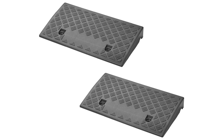 Zestaw dwóch ramp najazdowych ProPlus 361570 gumowe progi podjazdowe 7cm 3000kg