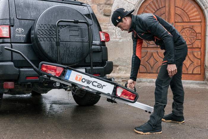 Towcar Balance - bagażnik na motocykl/rower montowany na hak