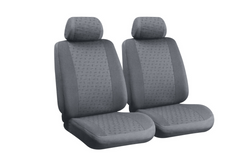 Komplet pokrowców na fotele samochodowe LAMPA Glamur szare, na przednie siedzenia