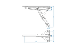 Podpora wysuwana narożna ProPlus 361506 stabilizator do przyczepy lawety 1100kg 495mm