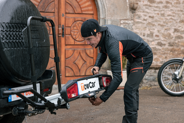 Towcar Balance - bagażnik na motocykl/rower montowany na hak