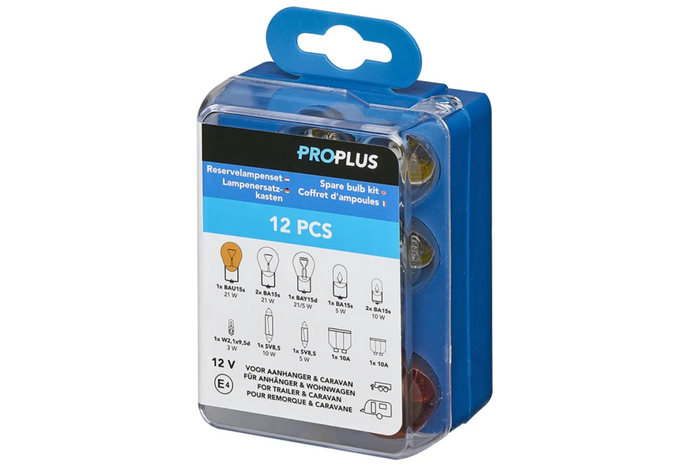 Zestaw żarówek do kampera, samochodu ProPlus 410065 zapasowy zestaw 12-elementów