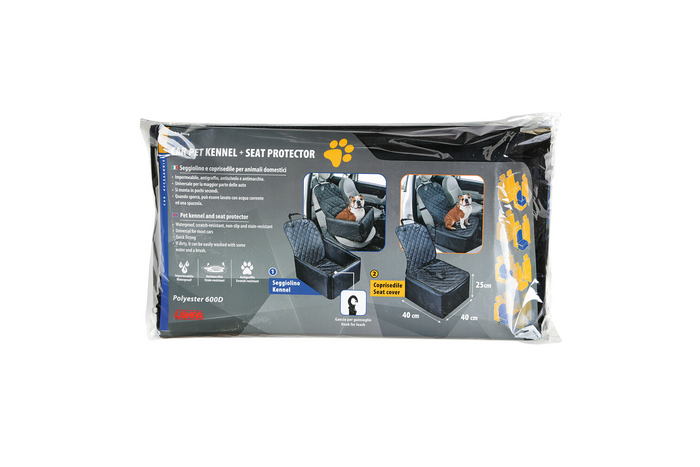 Transporter dla psa LAMPA ochraniacz siedzenia w aucie 40x40cm