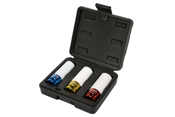 Nasadki udarowe do felg aluminiowych YATO YT-1056 17-21mm 3el.