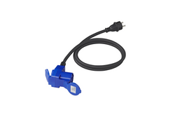 Adapter z wtyczką Schuko i złączem kątowym CEE + gniazdem Schuko 16A ProPlus 373528DE kabel 150cm