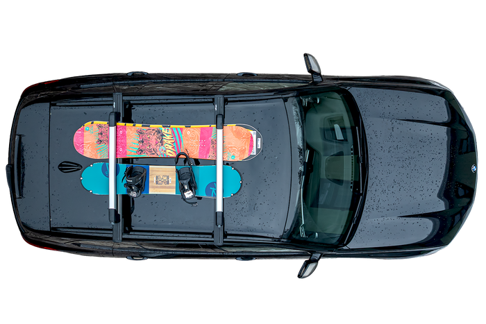 Inter Pack Frostline 6 - wysuwany aluminiowy uchwyt na 6 par nart lub 4 deski