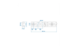 Szyna do mocowania ładunku airline ProPlus 342174 listwa cargo aluminiowa 60cm
