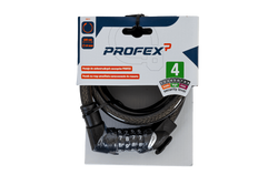 Blokada rowerowa z szyfrem PROFEX 81613 180cm długości