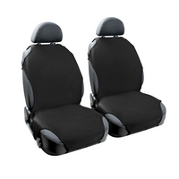 Komplet pokrowców na fotele samochodowe LAMPA T-shirt czarne, na przednie siedzenia
