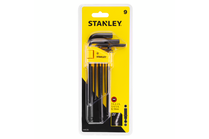 Klucze imbusowe STANLEY klucze sześciokątne z końcówką kulistą 1,5-10mm 9el.