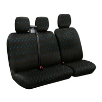 Komplet pokrowców na fotele samochodowe LAMPA Dido-2 czarne, do busów i vanów