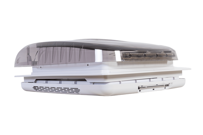 Wentylator dachowy automatyczny PUNDMANN PLUS FAN do kampera z oświetleniem, roletą 400×400mm