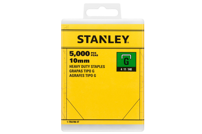 Zszywki STANLEY 1-TRA706-5T Typ G 4/11/140 10mm 5000szt