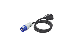 Adapter z wtyczką CEE i gniazdem ze stykiem ochronnym 16A 230V ProPlus 373530DE kabel 150cm