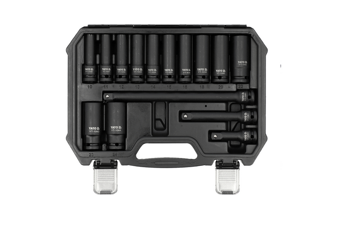 Zestaw nasadek udarowych YATO YT-10566  1/2″ 18-elementów