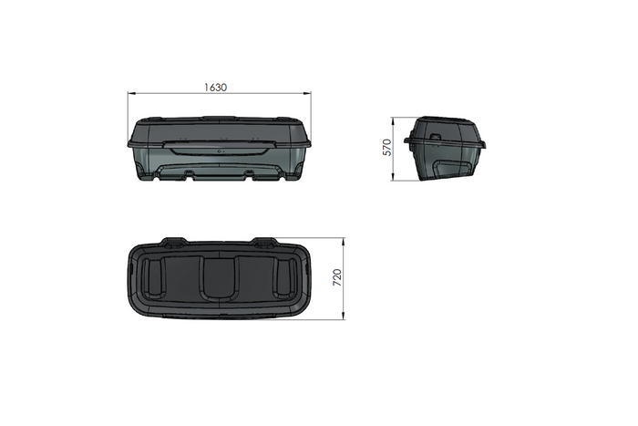 Box na hak Inter Pack Re-cargo (platforma + box)