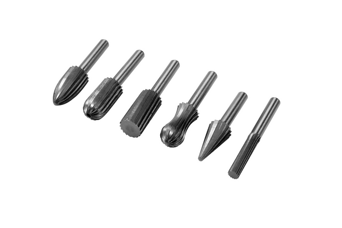 Zestaw frezów trzpieniowych do metalu YATO YT-61711 uchwyt 6mm na szlifierkę prostą 6sztuk