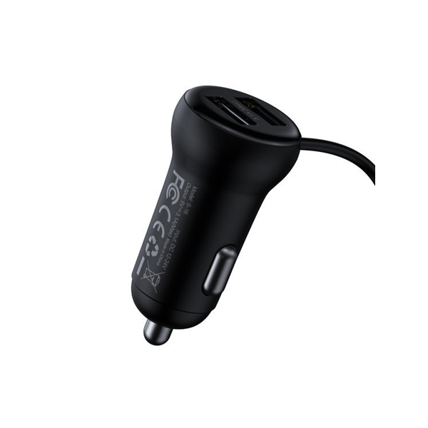 Transmiter FM BASEUS T typed S-16 bluetooth 5.0 MP3 + ładowarka samochodowa 2x USB