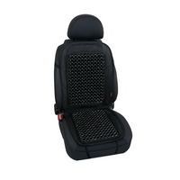 Poduszka z drewnianych koralików czarna Evoluzione