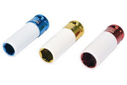 Nasadki udarowe do felg aluminiowych YATO YT-1056 17-21mm 3el.