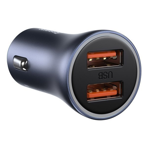 Zestaw ładowarka samochodowa BASEUS Golden Pro 2xUSB 40W + kabel USB