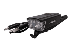Przednia lampka rowerowa PROFEX 82004 Pro Alu Li-Pol USB
