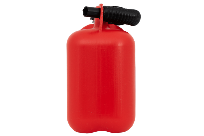 Kanister plastikowy 5L HERMON z lejkiem, czerwony