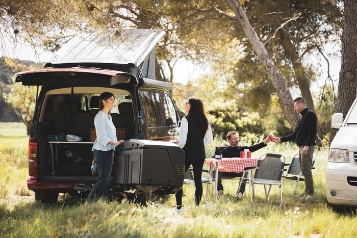 Towbox V3 Camper long czarny - bagażnik box montowany na hak