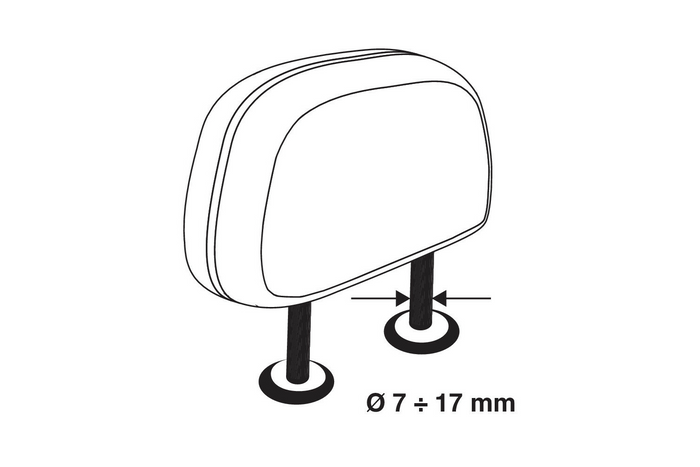 Przegroda bagażnika LAMPA GRG-9 Compact bariera dla psa/bagażu 85-140cm