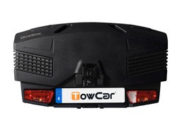 Towbox EVO urban black - bagażnik box montowany na hak