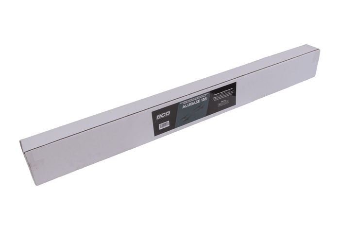 Bagażnik dachowy Eco Alubase 135 - uniwersalny bagażnik aluminiowy na relingi otwarte (czarny)