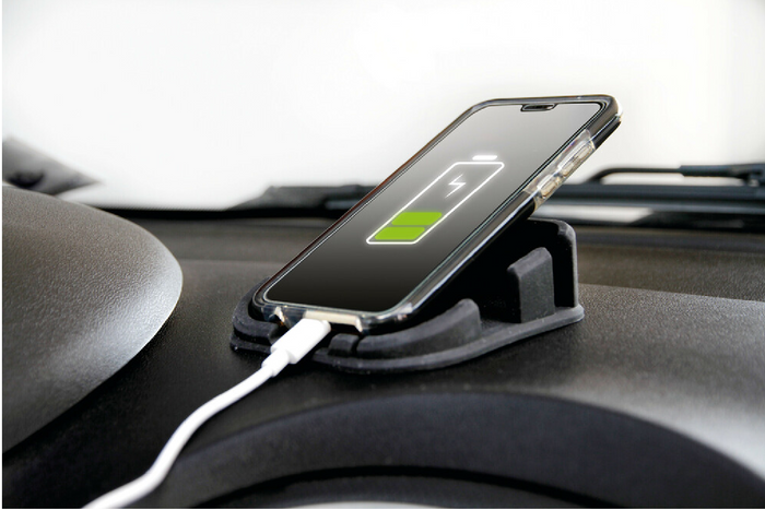 Mata na telefon LAMPA Phone-Mat silikonowy organizer/uchwyt do auta 110x110mm