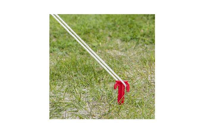Zestaw sześciu śledzi do namiotu ProPlus 364824 plastikowe kołki do mocowania linek odciągowych 19cm