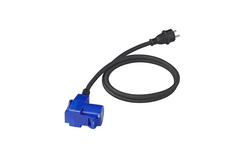 Adapter z wtyczką Schuko i złączem kątowym CEE + gniazdem Schuko 16A ProPlus 373528DE kabel 150cm