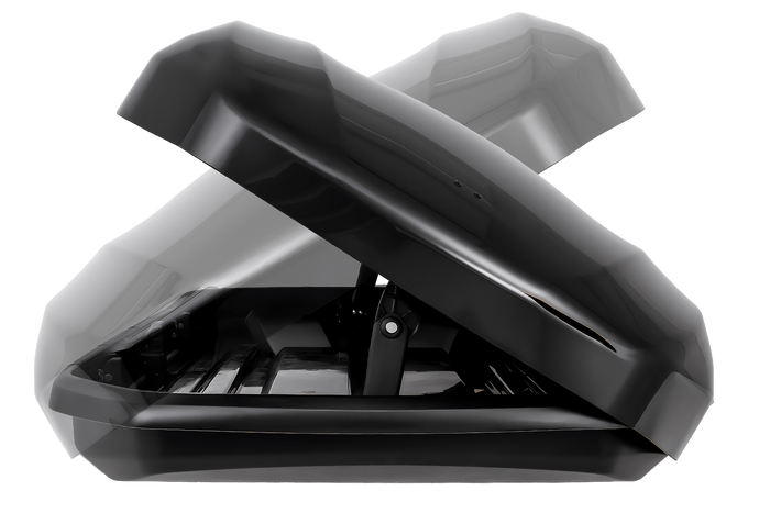 Box dachowy Inter Pack Skugga L 660 czarny połysk