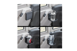 Uchwyt na napoje ProPlus 761474V01BK składany uchwyt na puszki butelki fi 58-98mm