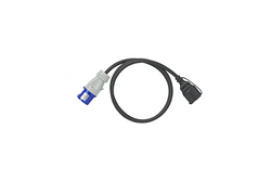 Adapter z wtyczką CEE i gniazdem ze stykiem ochronnym 16A 230V ProPlus 373530DE kabel 150cm