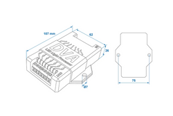 Sterownik świateł LED do przyczepy ProPlus 343128S moduł CANBUS 12V
